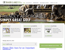 Tablet Screenshot of basslakegolfcourse.com